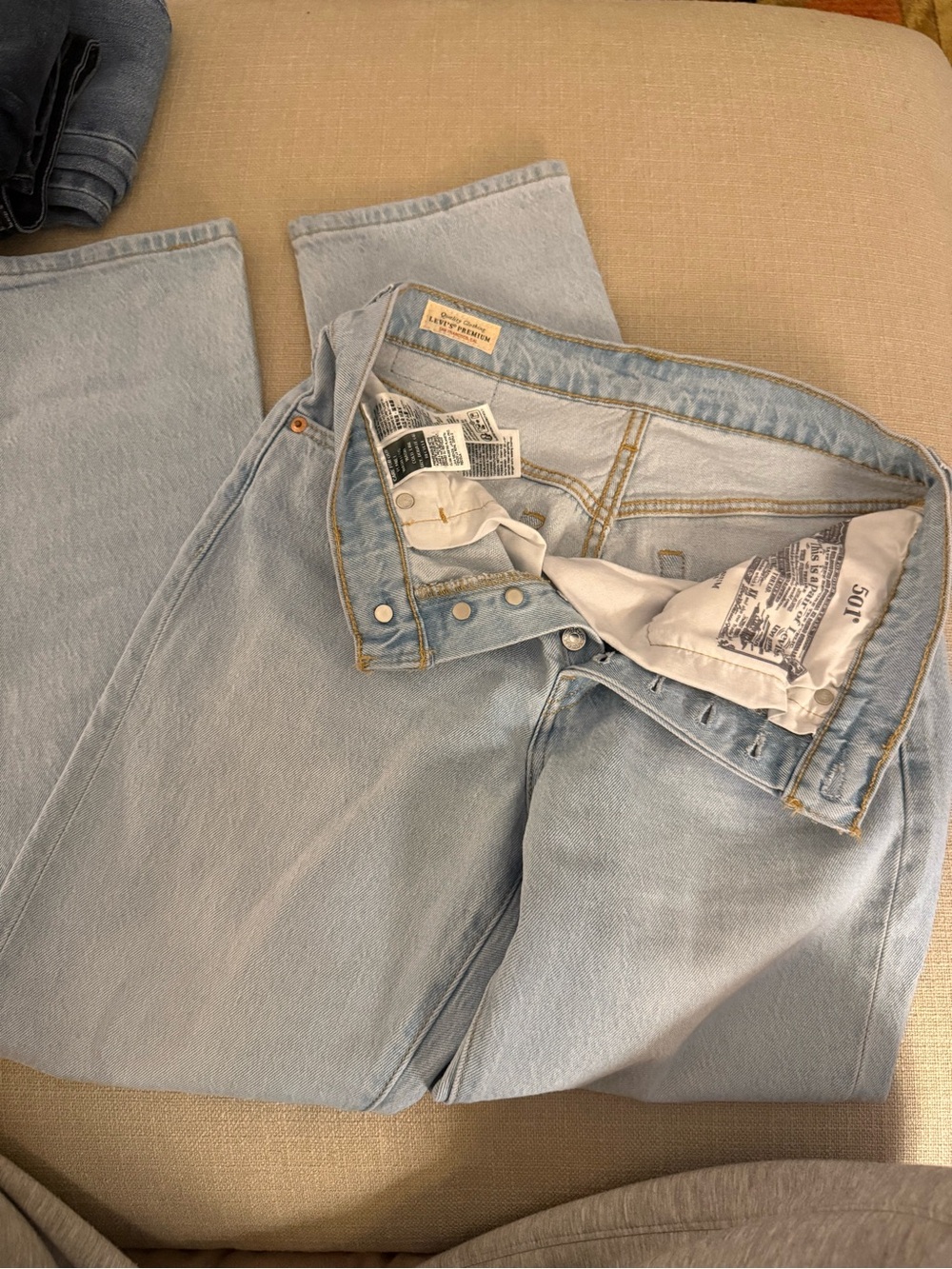 Light Wash Denim Jeans